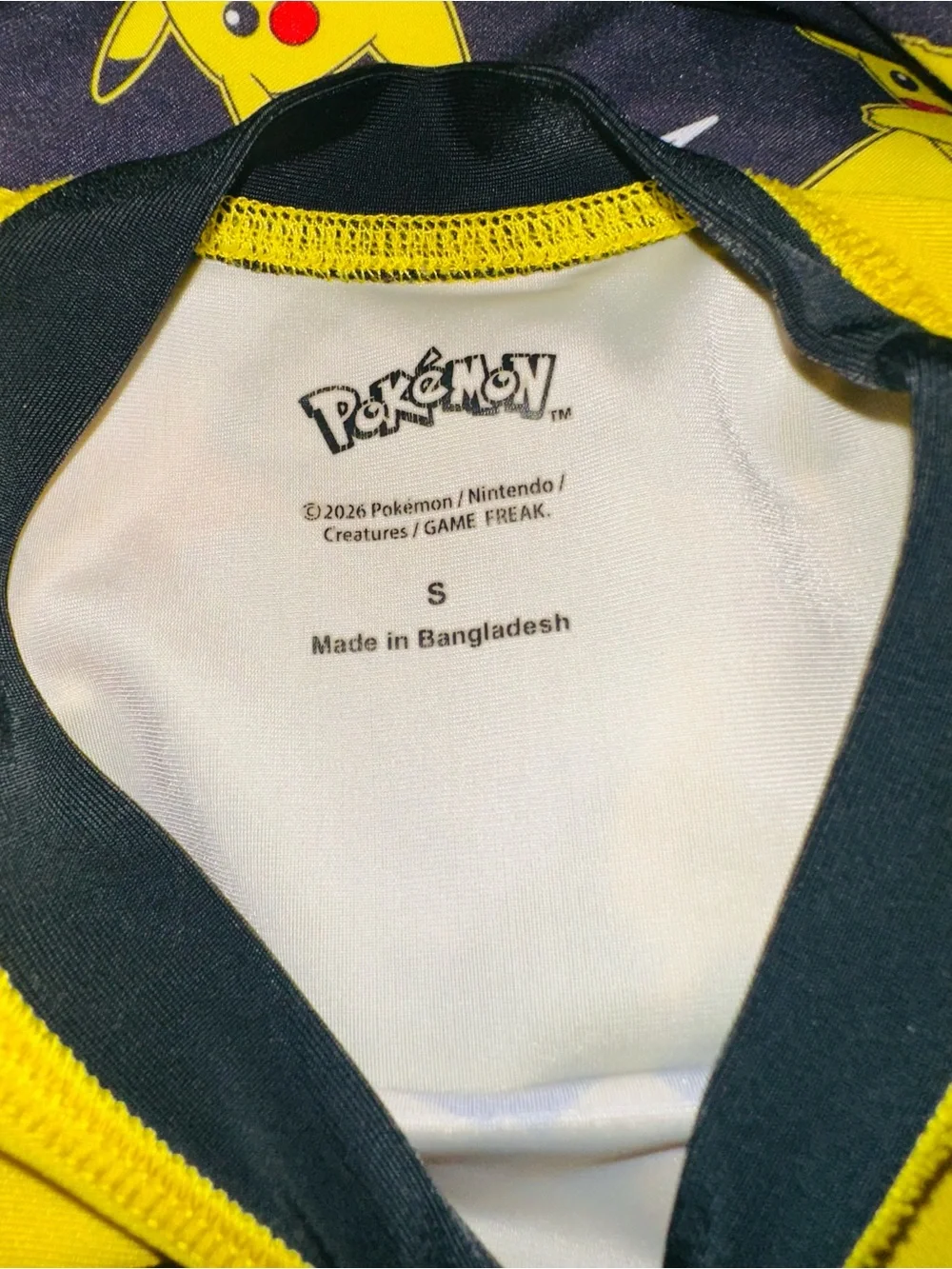 Pokémon Pikachu Kids Swimsuit Rashguard Set